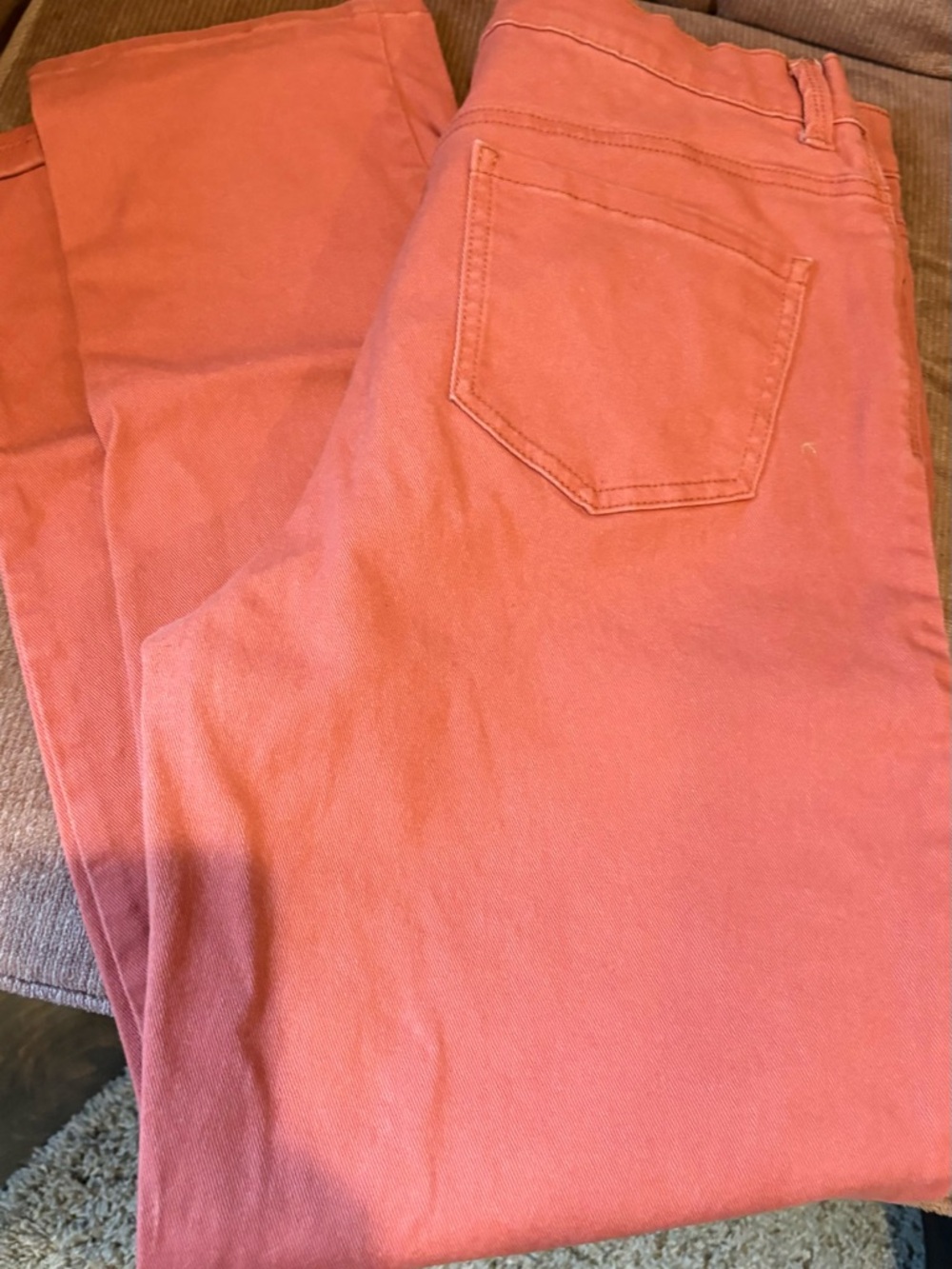 Gloria Vanderbilt Rust Orange Cotton Pants